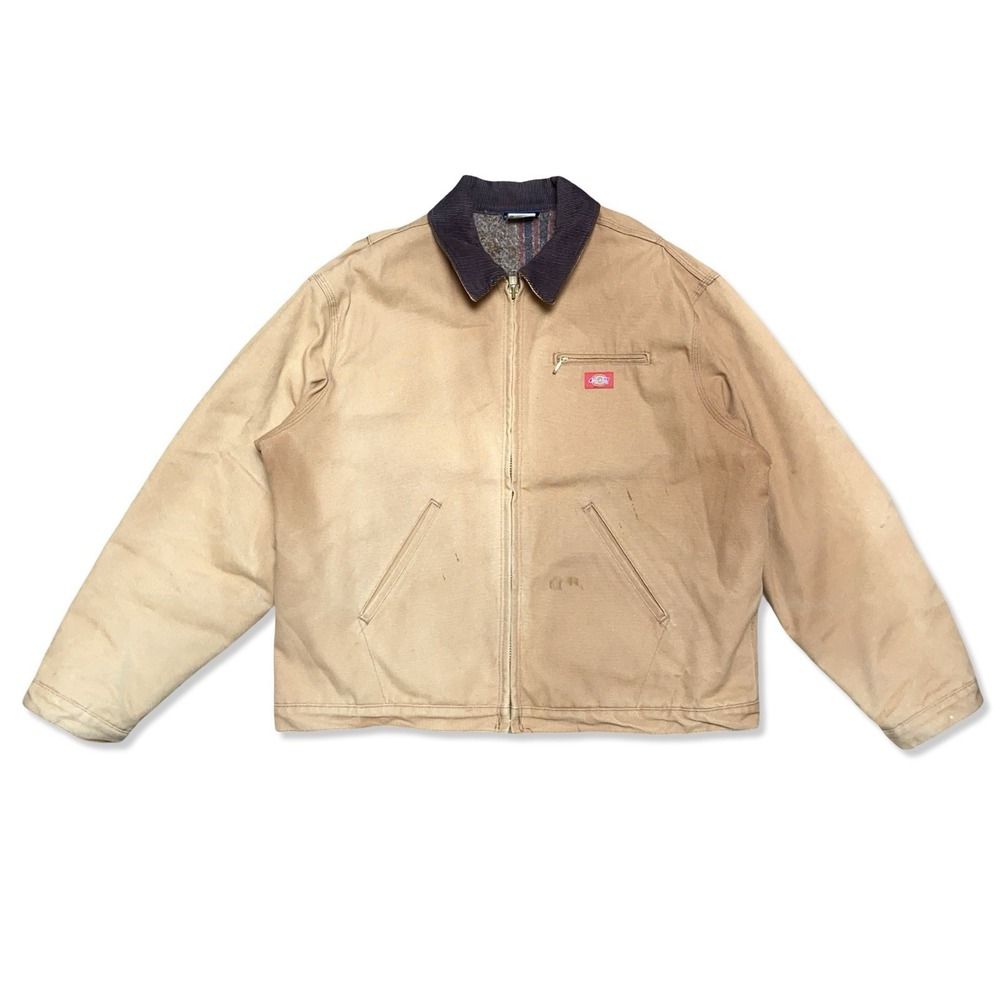 Vintage Dickies Duck Canvas Work Jacket Size XL Detroit Blanket Lined